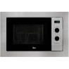 Microintegrable - Teka MS 620 BIS, 20L, 700W, Grill, Negro, Acero inoxidable, Grill 1.000 W, Cristal Touch control  y display TF