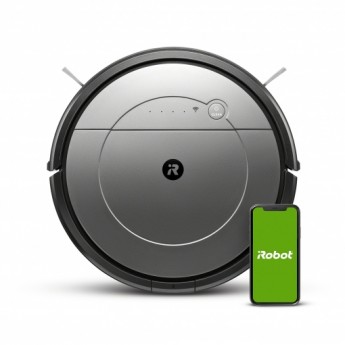 Robot asAspirador iRobot Roomba Combo 1138, 550 W, WiFi, 3 Modos de fregado, 0.3 l, 100 min, Gris